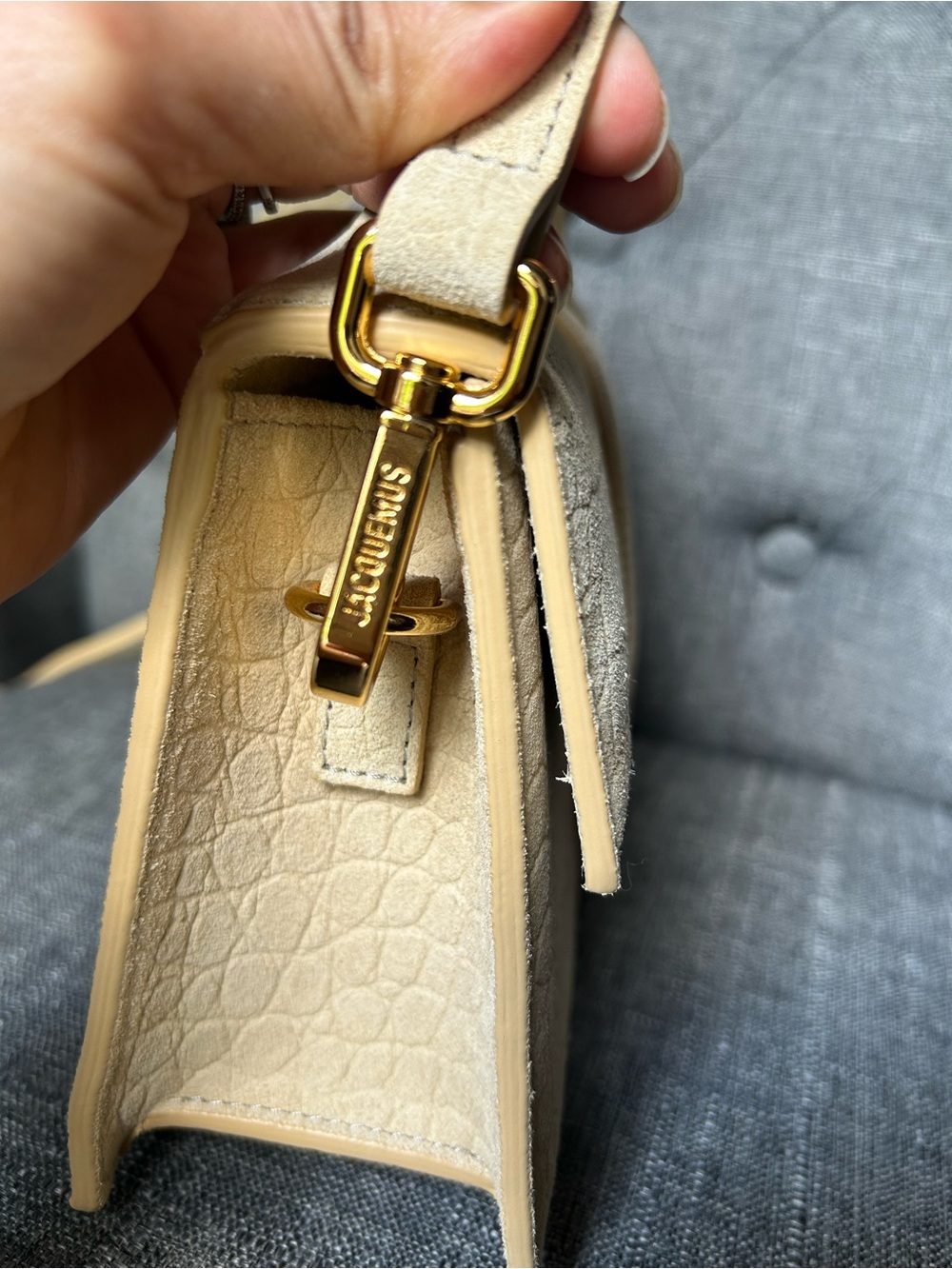 Jacquemus Le Grand bambino calf leather beige - Picture 9 of 9